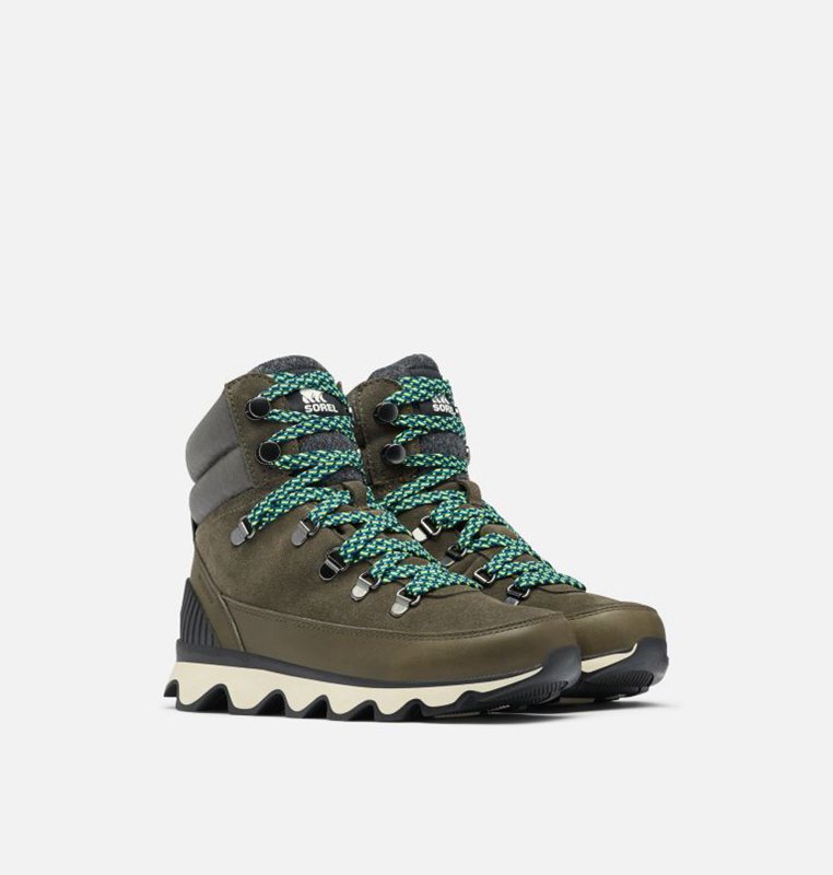 Sorel Dam Snörstövlar Mörk Gröna - Kinetic™ Conquest Låga - LOP-037645